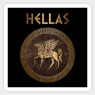 Hellas Ancient Greece Pegasus Symbol Sticker